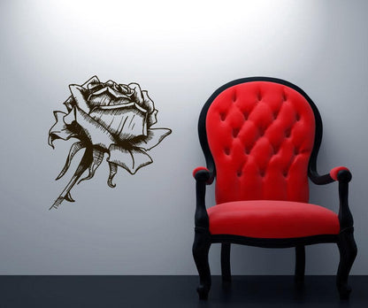 Vinyl Wall Decal Sticker Rose #1077