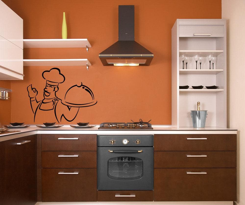 Vinyl Wall Decal Sticker Chef Outline #1088