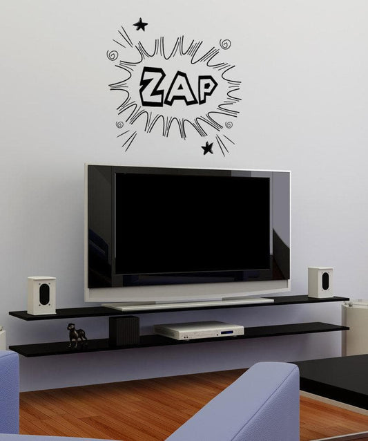 Vinyl Wall Decal Sticker Cartoon Zap #1097