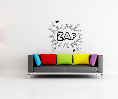 Vinyl Wall Decal Sticker Cartoon Zap #1097