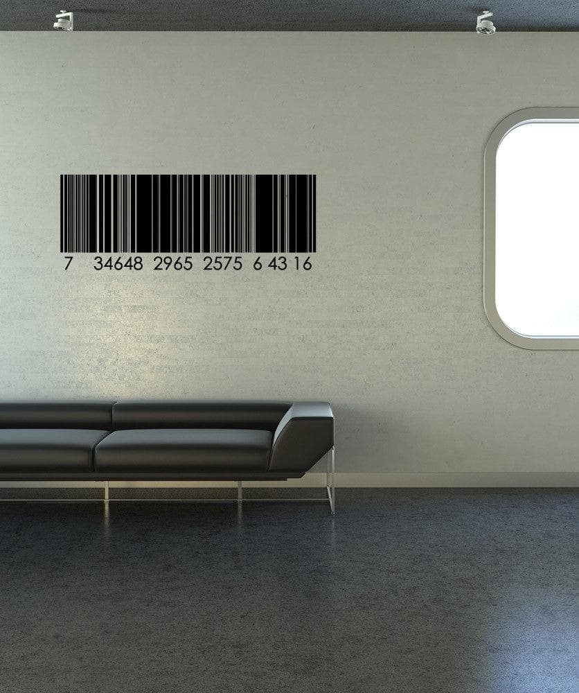 Vinyl Wall Decal Sticker UPC Code #1100