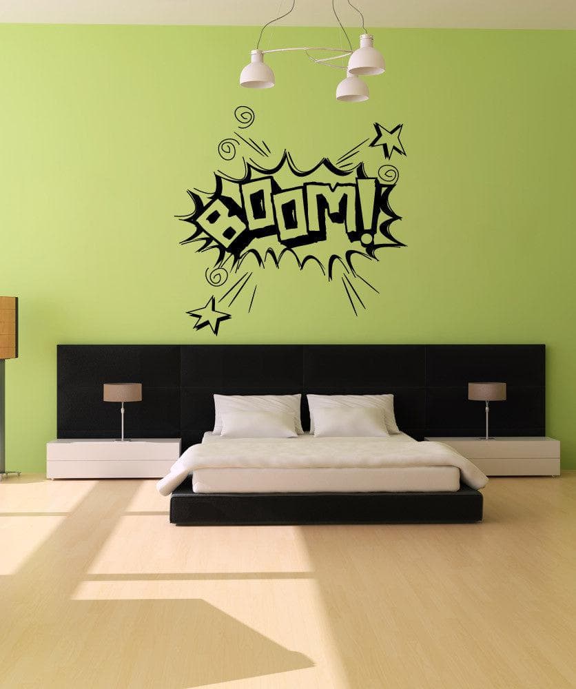 Vinyl Wall Decal Sticker Cartoon Boom #1102