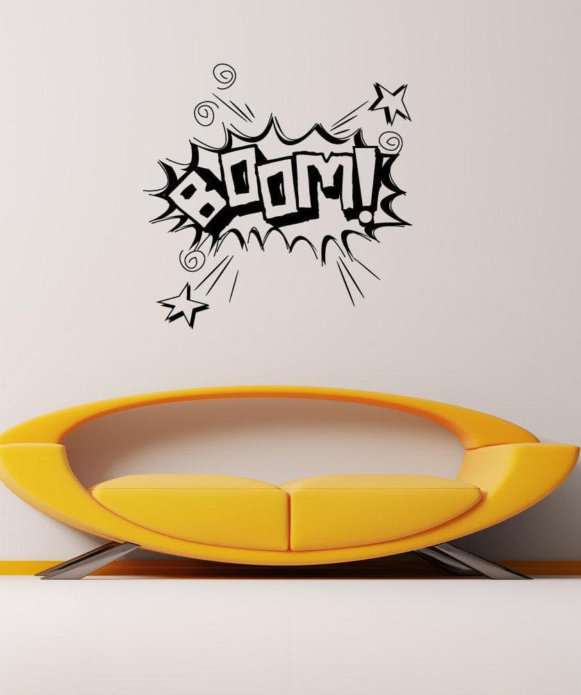 Vinyl Wall Decal Sticker Cartoon Boom #1102