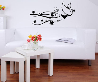 Vinyl Wall Decal Sticker Peace Doves #1116