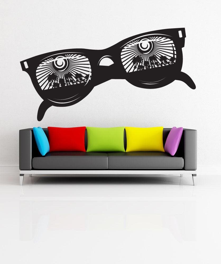 Vinyl Wall Decal Sticker Paradise Sunglasses #1121