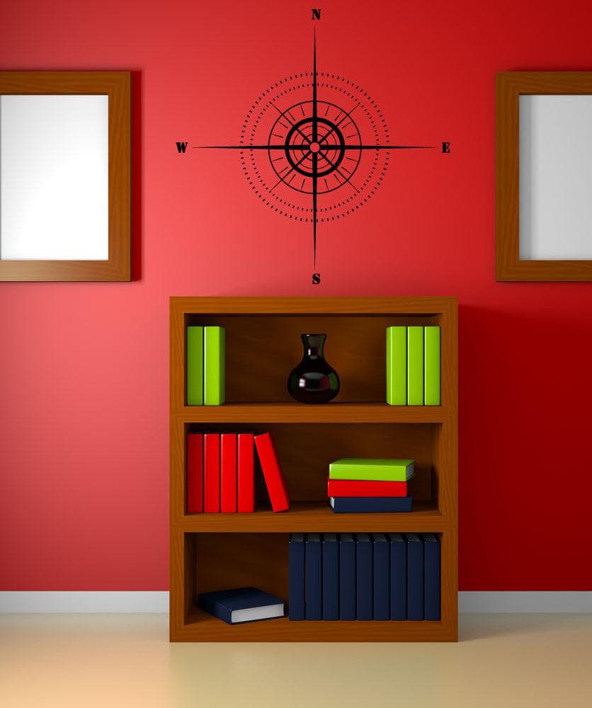 Vinyl Wall Decal Sticker Map Compass #1122