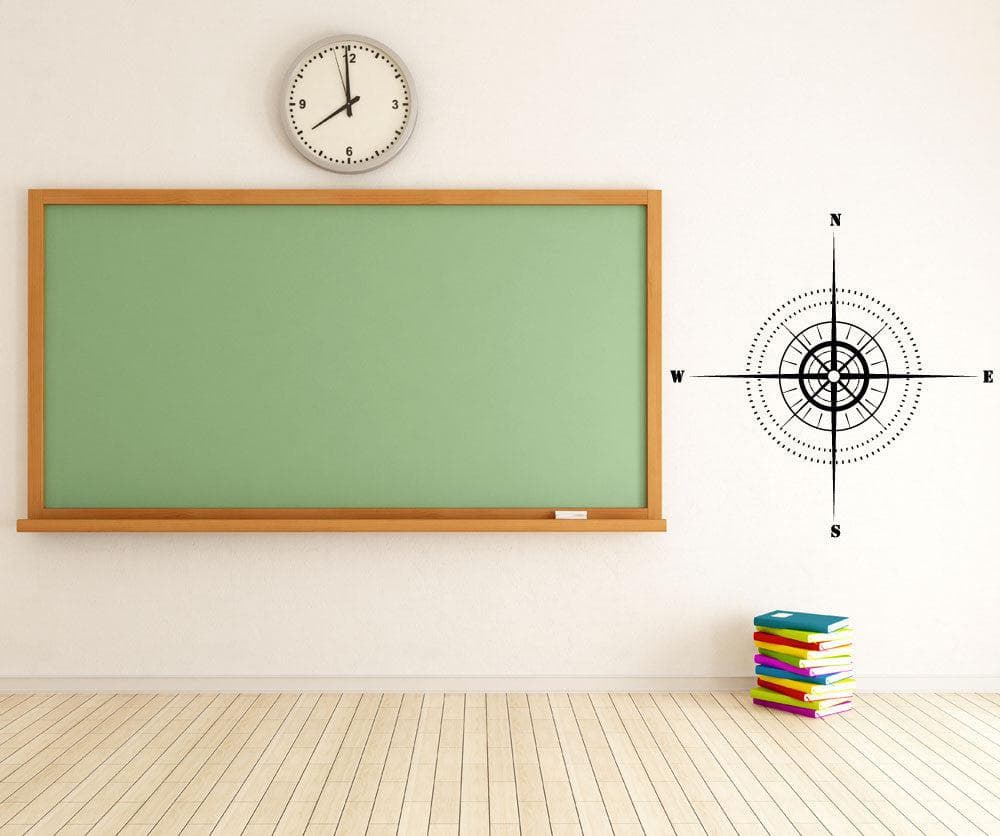 Vinyl Wall Decal Sticker Map Compass #1122