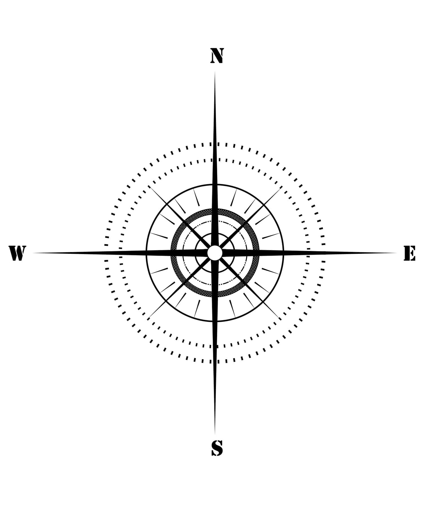 Vinyl Wall Decal Sticker Map Compass #1122