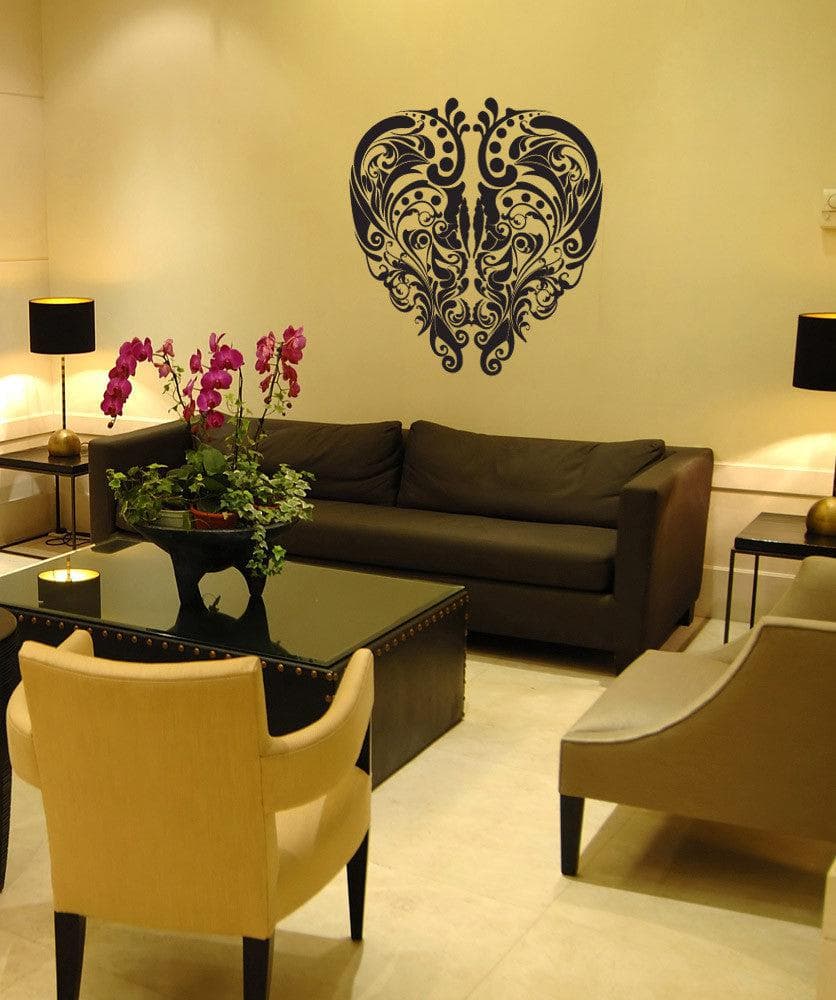 Vinyl Wall Decal Sticker Heart Plant #1128