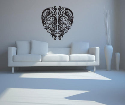 Vinyl Wall Decal Sticker Heart Plant #1128