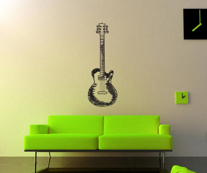 Vinyl Wall Decal Sticker Guitar Doodle #1132