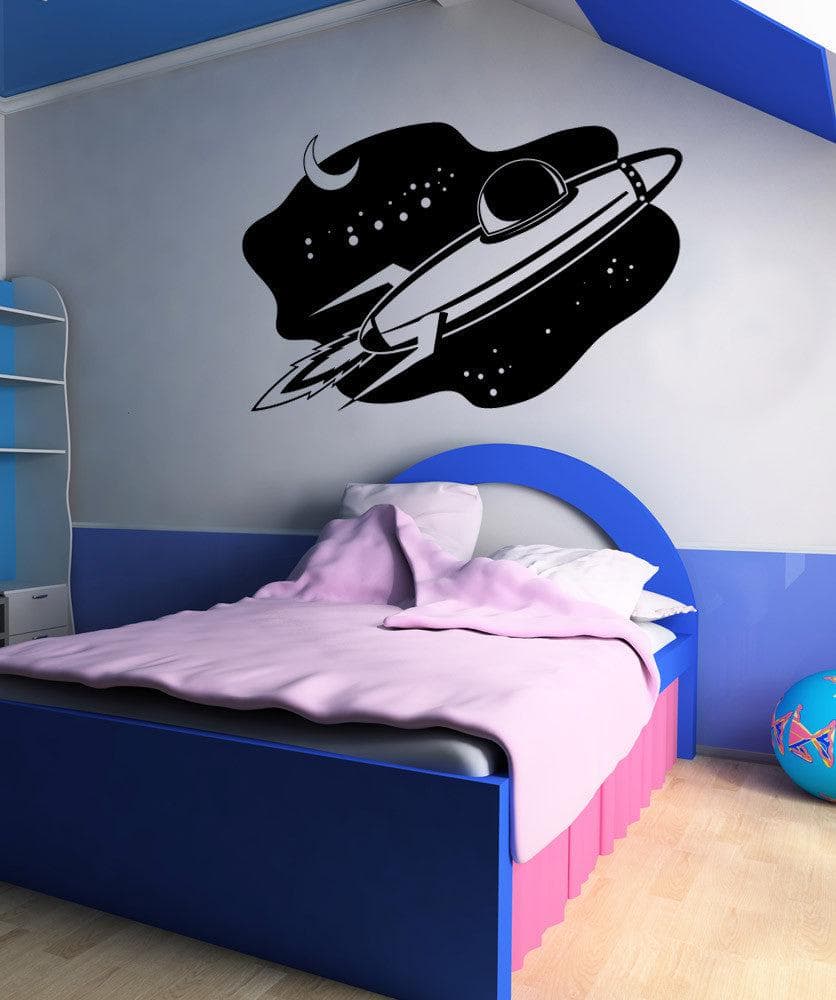 Rocket Ship Wall Decals - StickerBrand