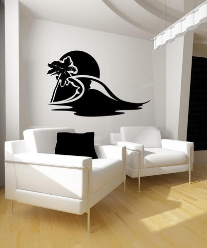 Vinyl Wall Decal Sticker Beach Wave #1137