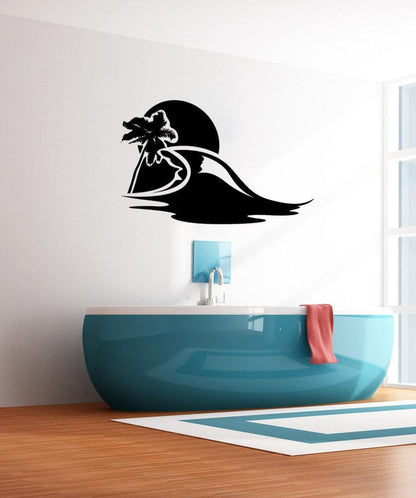 Vinyl Wall Decal Sticker Beach Wave #1137