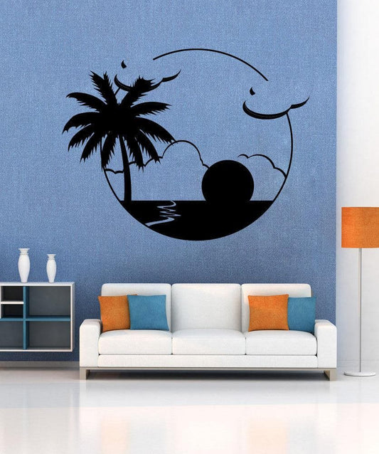 Vinyl Wall Decal Sticker Paradise Circle #1138