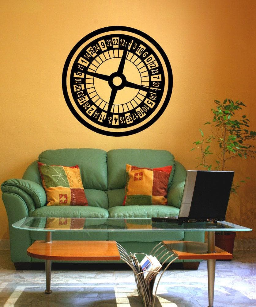 Vinyl Wall Decal Sticker Roulette Wheel #1149