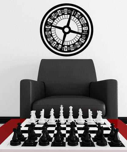 Vinyl Wall Decal Sticker Roulette Wheel #1149