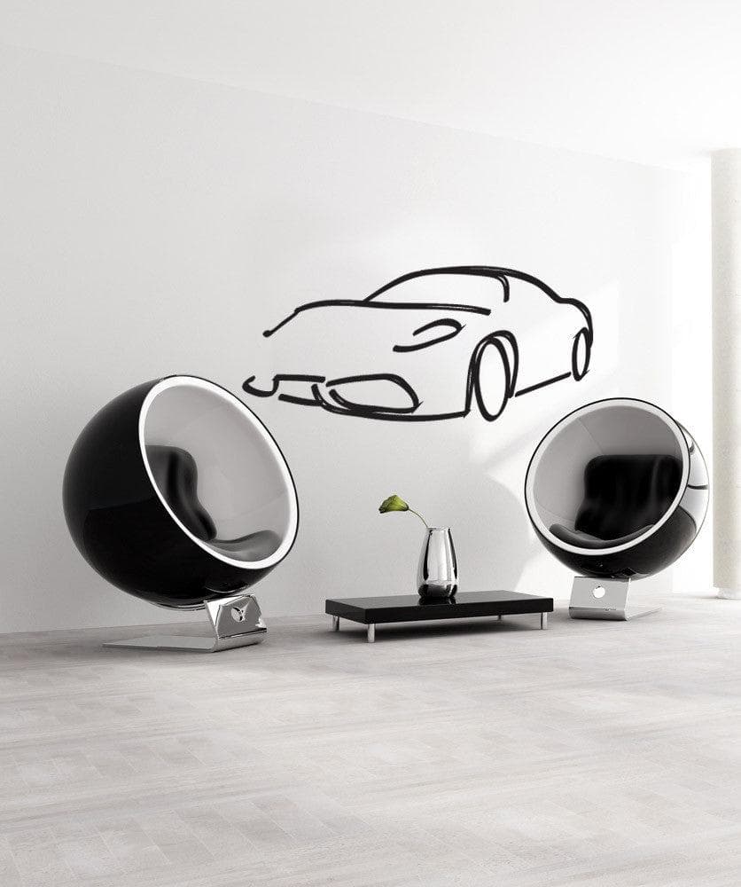 Vinyl Wall Decal Sticker Car Outline #1158