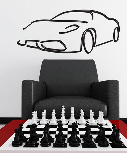 Vinyl Wall Decal Sticker Car Outline #1158