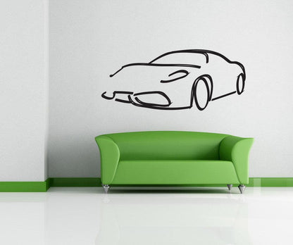 Vinyl Wall Decal Sticker Car Outline #1158