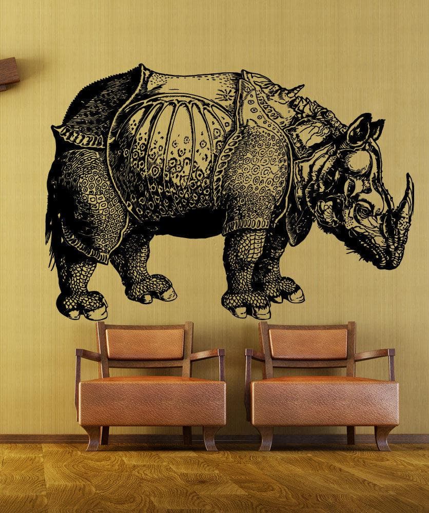 Albrecht Durer Rhinoceros Dinosaur Vinyl Wall Decal Sticker. #1194
