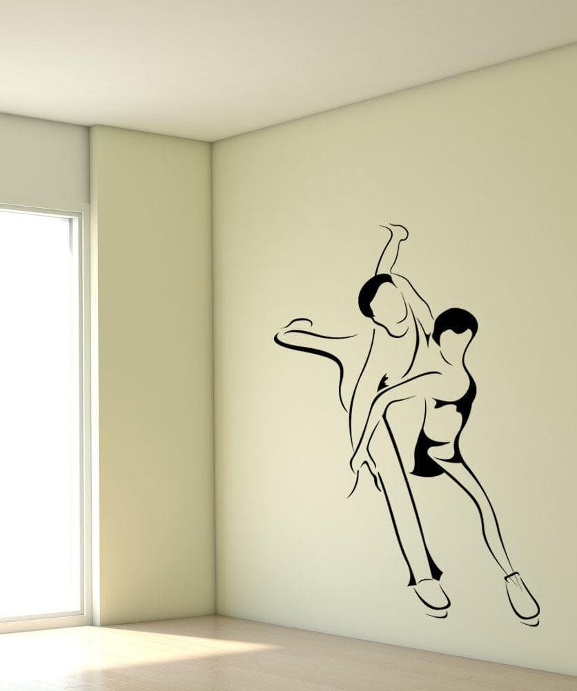 Vinyl Wall Decal Sticker Leaping Couple #1203