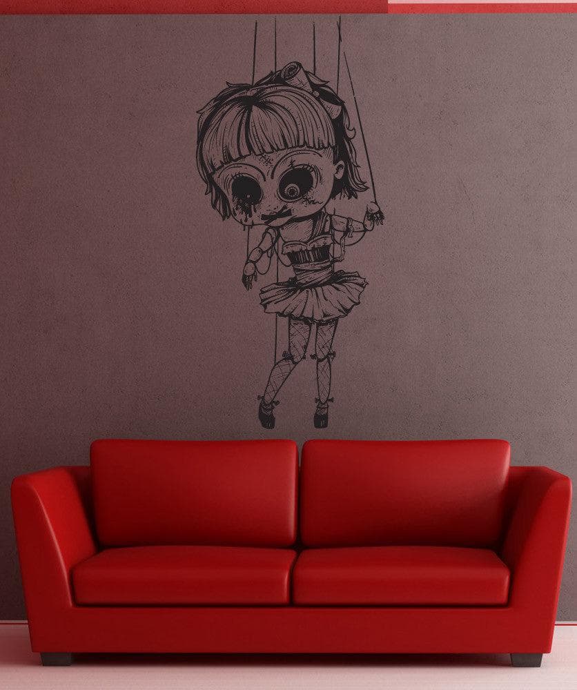 Creepy Zombie Doll Vinyl Wall Decal Sticker. #1230