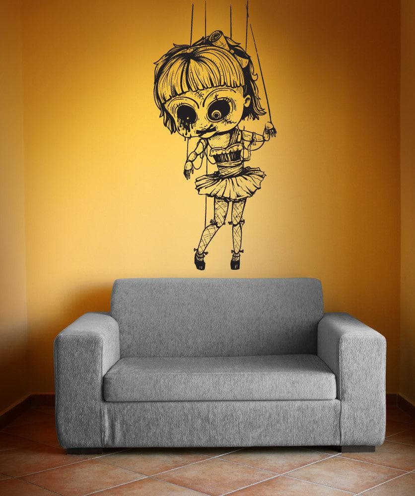 Creepy Zombie Doll Vinyl Wall Decal Sticker. #1230