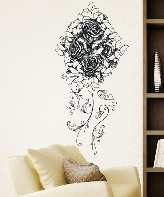 Vinyl Wall Decal Sticker Bouquet of Roses #1233