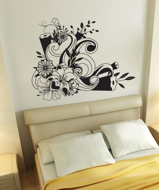 Vinyl Wall Decal Sticker Flower Design #1243