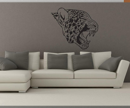 Vinyl Wall Decal Sticker Angry Leopard #1254