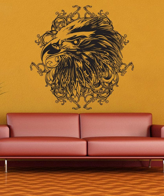 Vinyl Wall Decal Sticker Eagle Head Design #1256