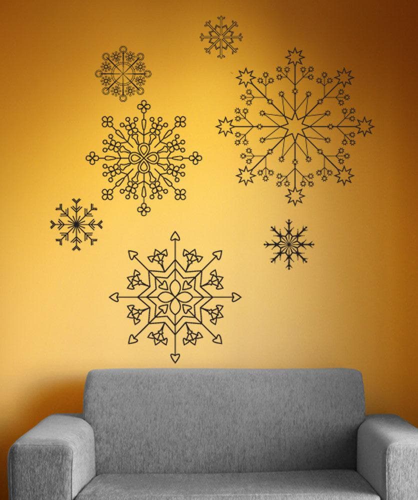Snowflake Wall Decals  Snowflake Stickers for Wall – StickerBrand
