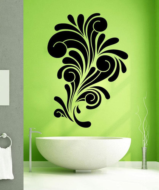 Vinyl Wall Decal Sticker Abstract Curls #1266