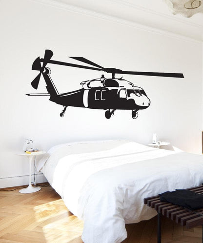 Vinyl Wall Decal Sticker Blackhawk Helicopter #1271