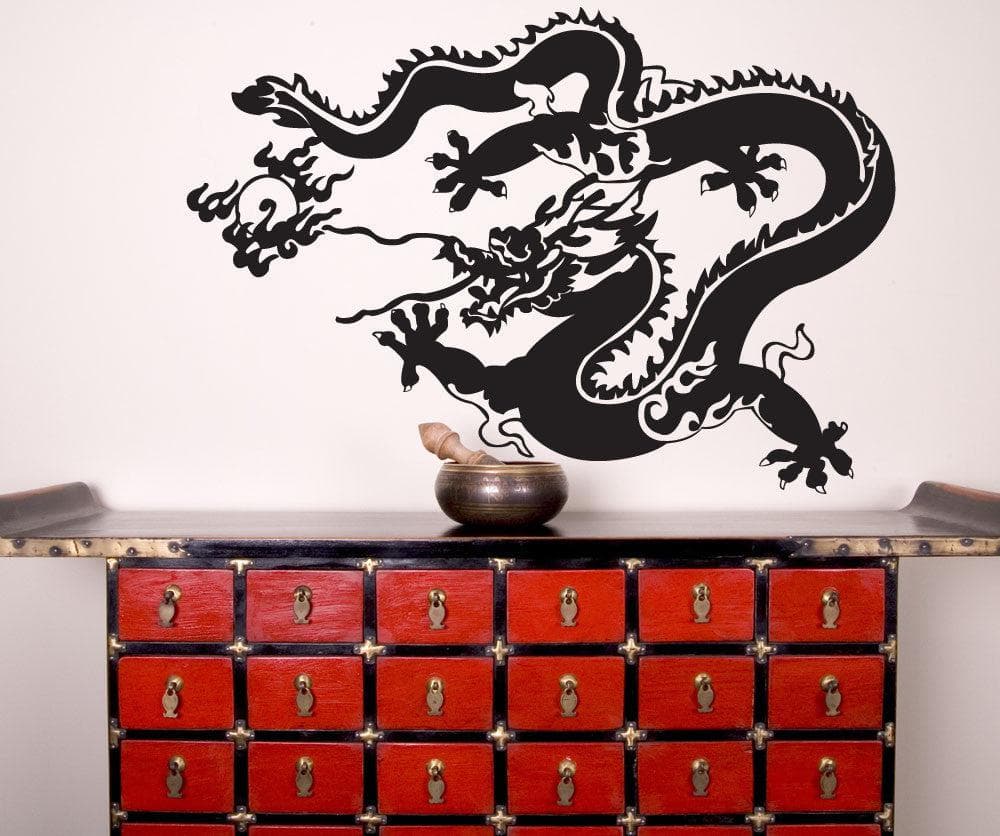 Vinyl Wall Decal Sticker Chinese New Years Dragon #1276
