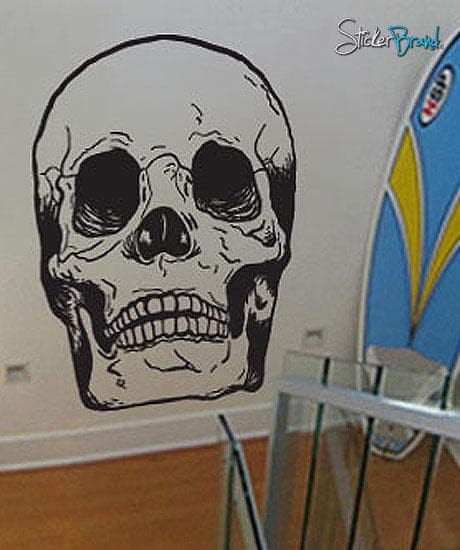 Skull Head Bone Vinyl Wall Art Decal Sticker. #127