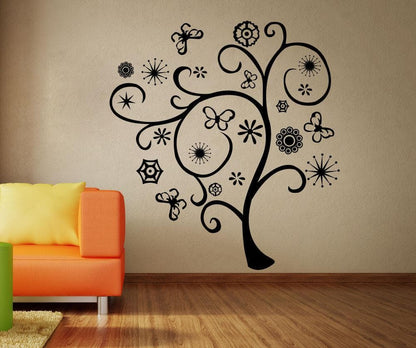 Vinyl Wall Decal Sticker Abstract Spring Tree #1282