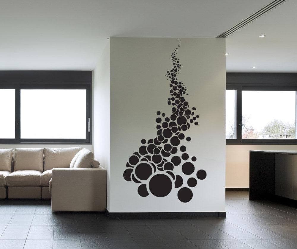 Vinyl Wall Decal Sticker Falling Circles #1303