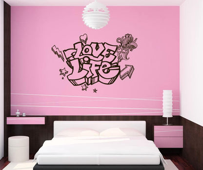 Vinyl Wall Decal Sticker Love Life #1315