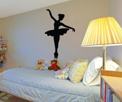 Vinyl Wall Decal Sticker Graceful Ballerina Silhouette #1327