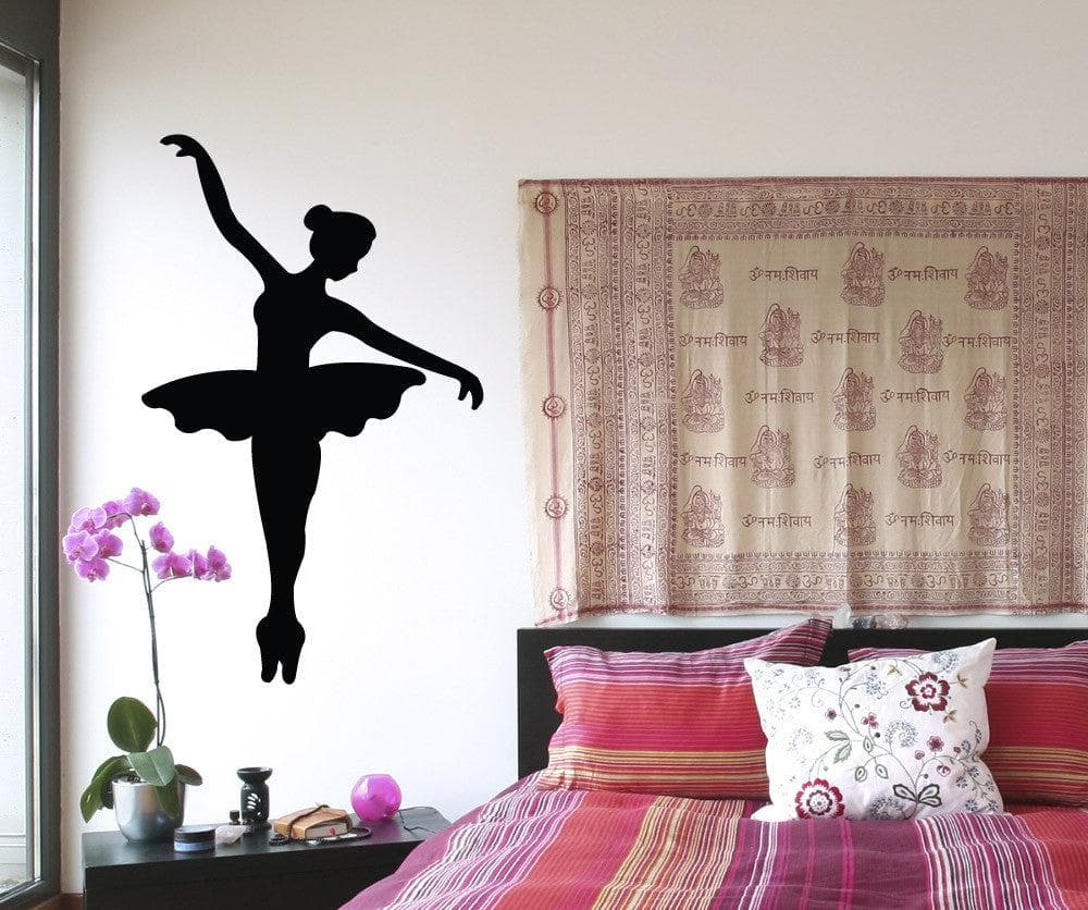 Vinyl Wall Decal Sticker Graceful Ballerina Silhouette #1327