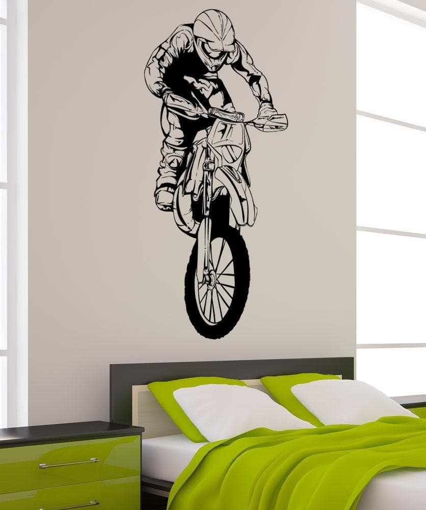 Vinyl Wall Decal Sticker Motocross Jump #1338