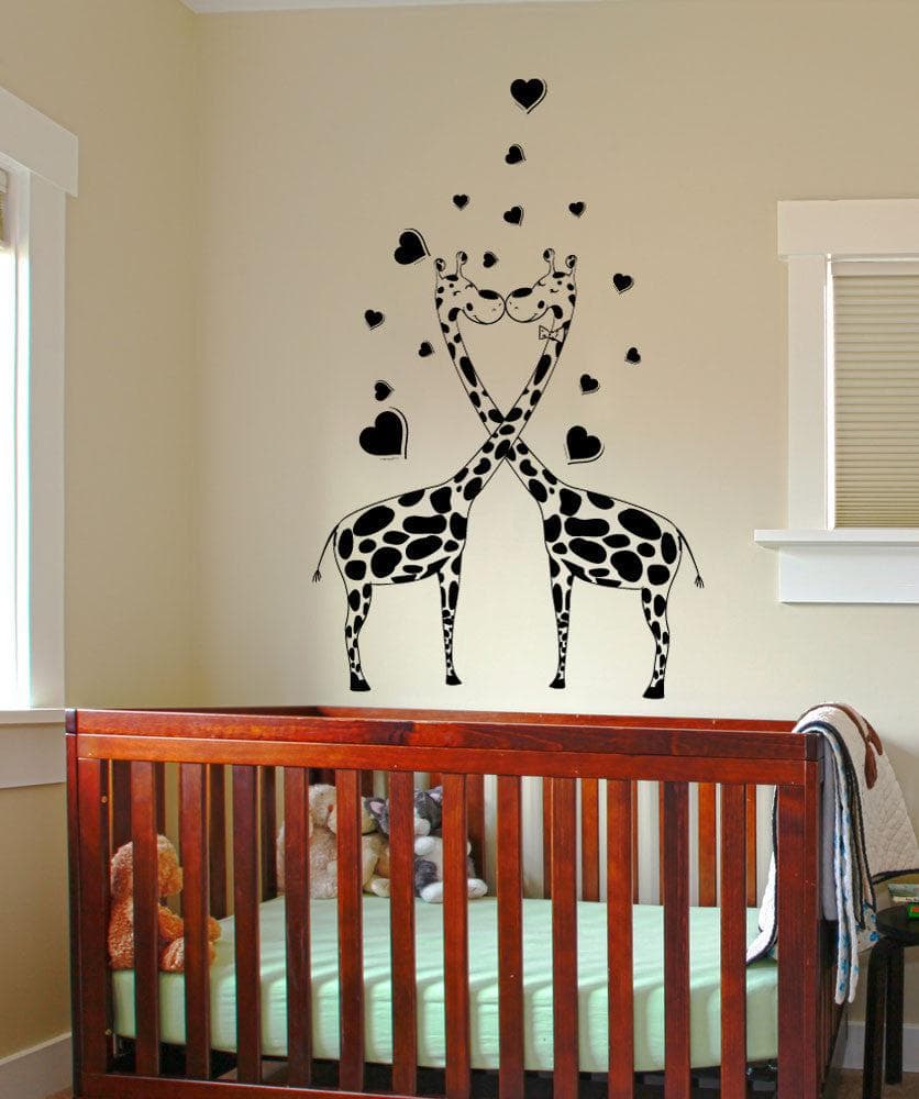 Vinyl Wall Decal Sticker Giraffe Love #1357