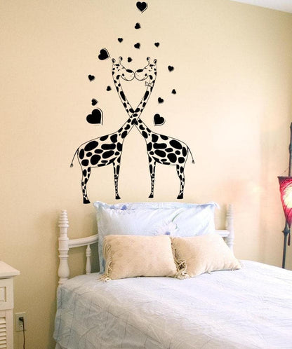 Vinyl Wall Decal Sticker Giraffe Love #1357