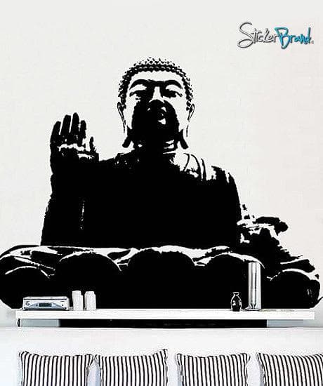 Vinyl Wall Art Decal Sticker Chinese Buddha Statue #137
