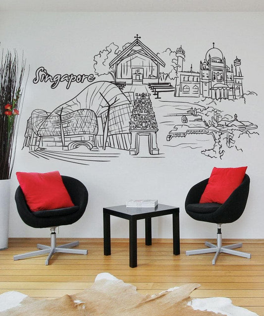 Vinyl Wall Decal Sticker Singapore #1386