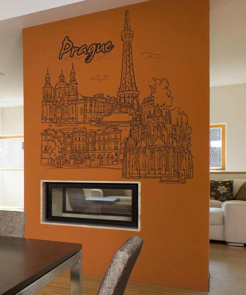 Vinyl Wall Decal Sticker Prague 1388 StickerBrand