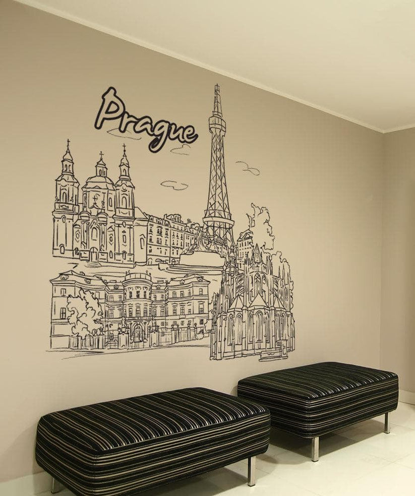 Vinyl Wall Decal Sticker Prague 1388 StickerBrand