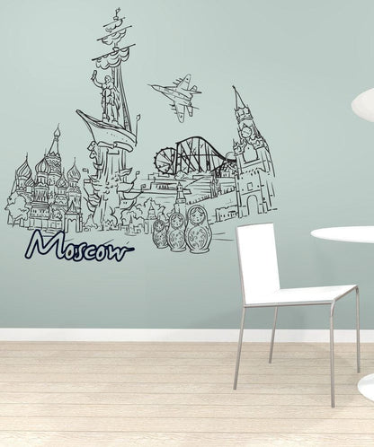 Vinyl Wall Decal Sticker Moscow #1390